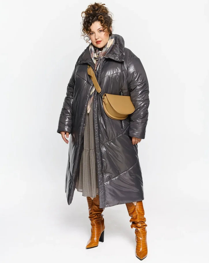 Женское пальто «Селин» больших размеров купить в СПб недорого